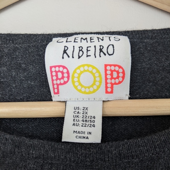 Clements Ribeiro Pop beaded LOVE wool cashmere blend sweater size M - L - Picture 7 of 13
